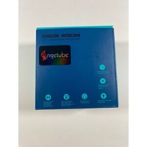 Angetube 827 Stream Webcam HD Background Replacement Dual Mic Black USB